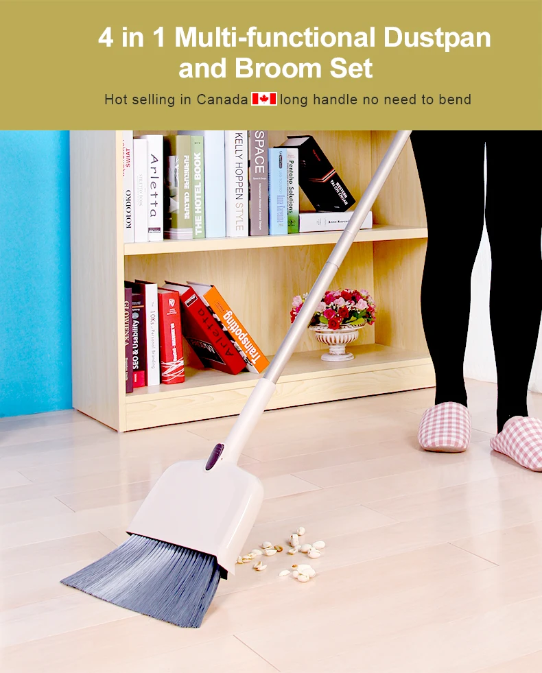 Boomjoy Home Cleaning Multifunctional Easy Cleaning Extensible Handle Any Length Design Broom