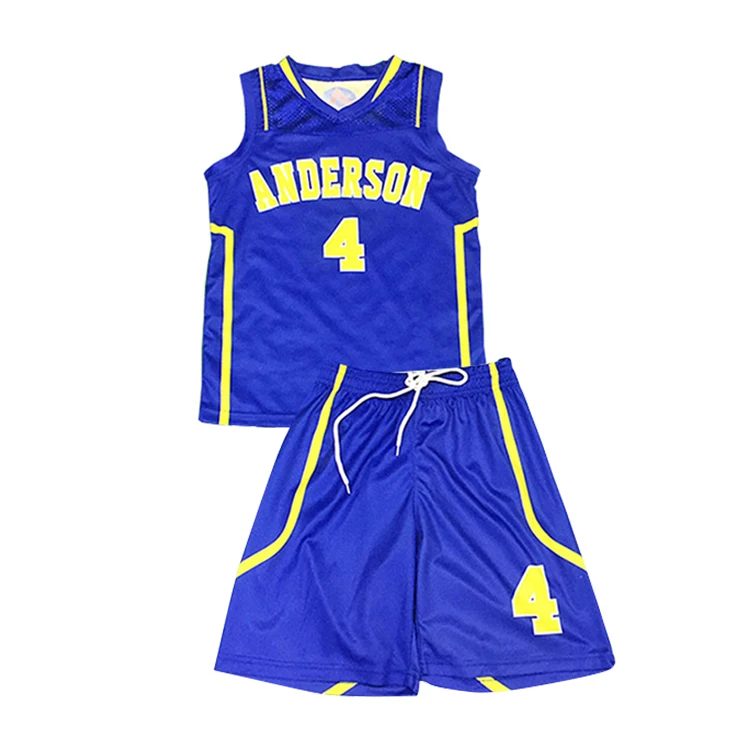 Healong Top Quality Wholesale Kids Reversible Basketball Jerseys Cheap