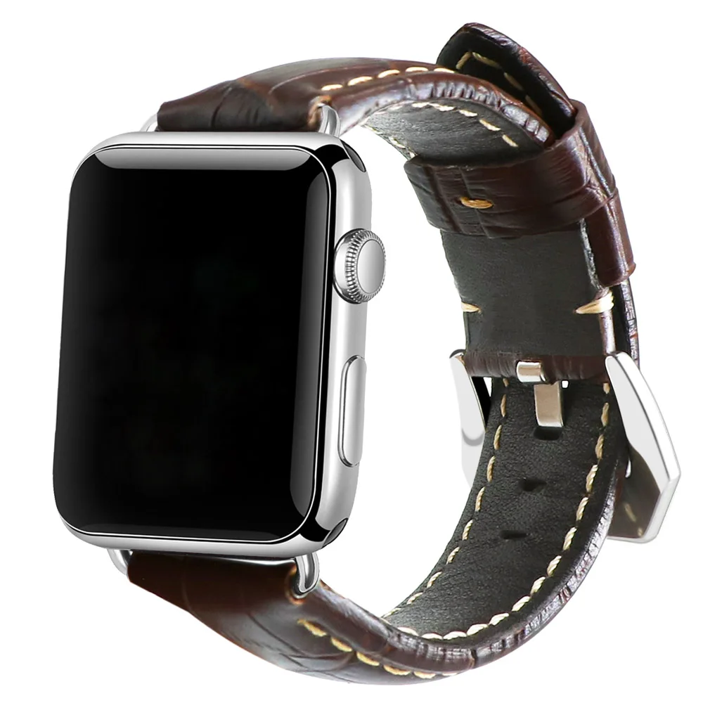 

Factory Custom More Style Genuine Leather Watch Strap for Apple Watch Band
