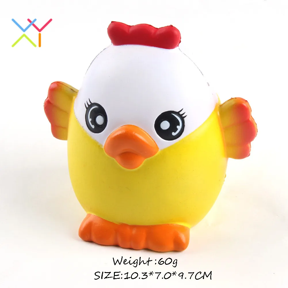 Cartoon chick penguin doll PU foam squishy customized Kawaii animal Slow Rising Rare Squishy for pressure releasing