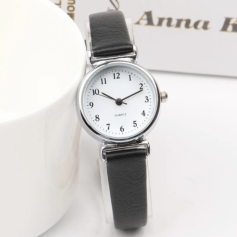 

Chinese factory wholesale cheap simple design fashion Geneva Tiny and minimal lady cloth watch woman with multicolor