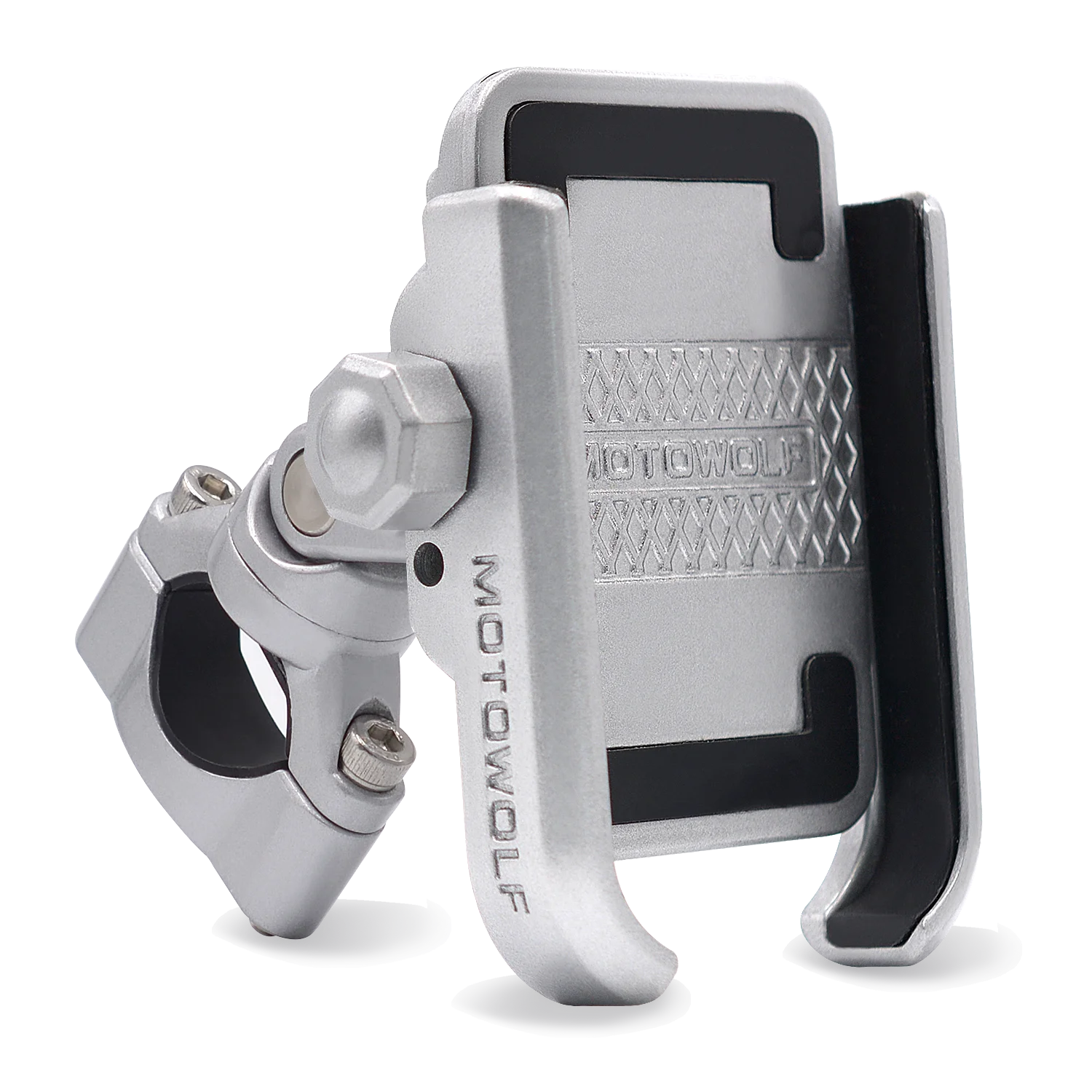 

handlebar phone holder for bike motor, Silver