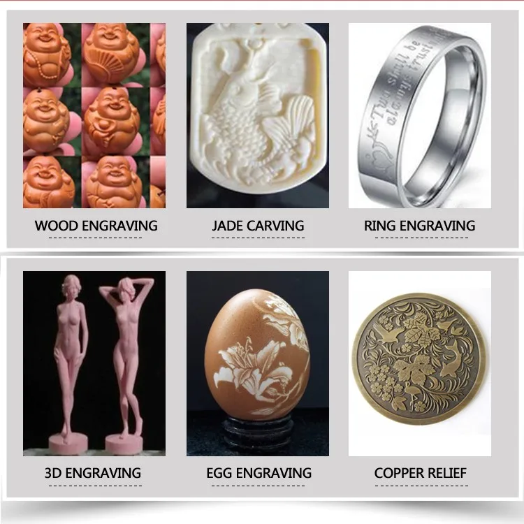 Mini desktop 4 Axis Cnc Router 6090 wood Engraver Machine For Milling,Drilling,Carving