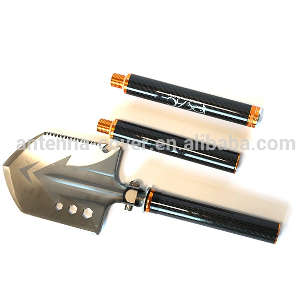 
Carbon fiber shaft portable camping shovel 