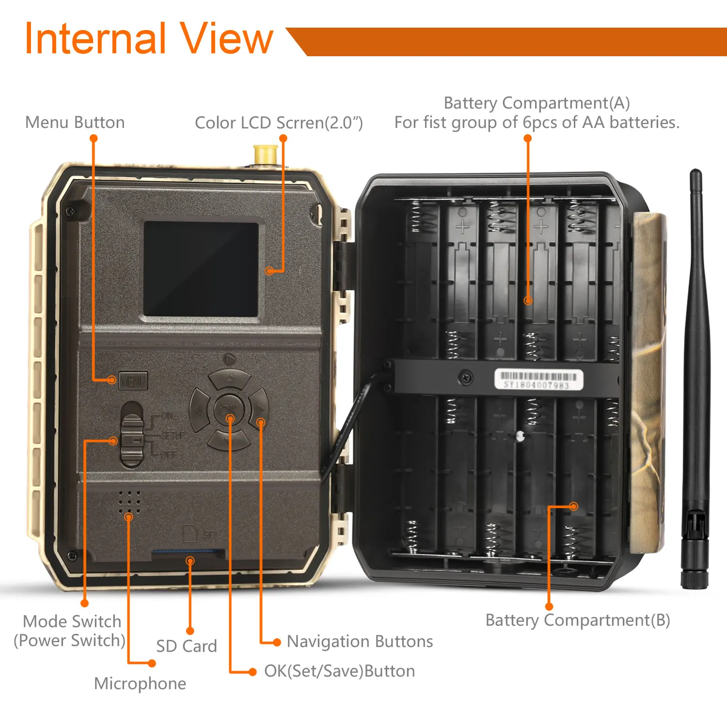 
Willfine 4.0CG MMS GSM 4G LTE cellular hunting camera 16MP spy wireless trail camera 