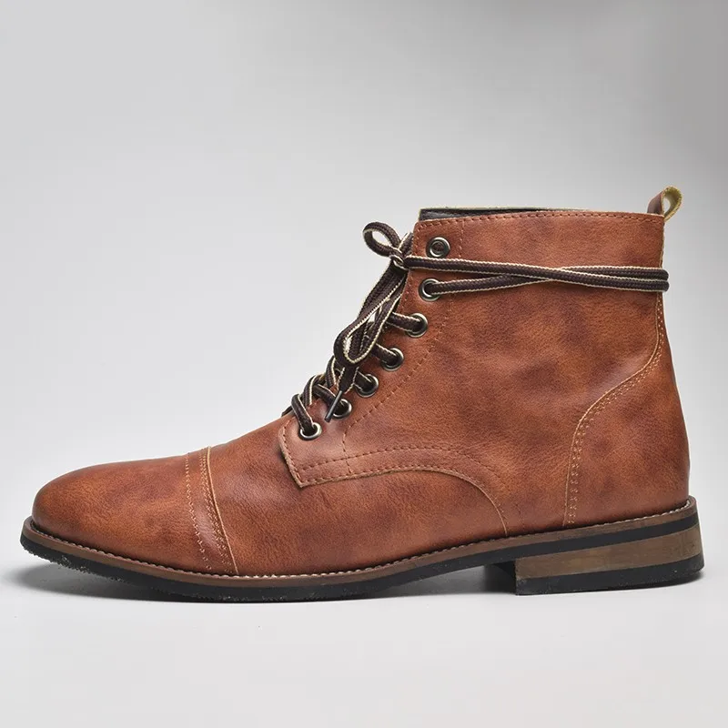 Wholesale Botas Hombre Lace Up Shoes Leather Boots For Men - Buy Boots ...