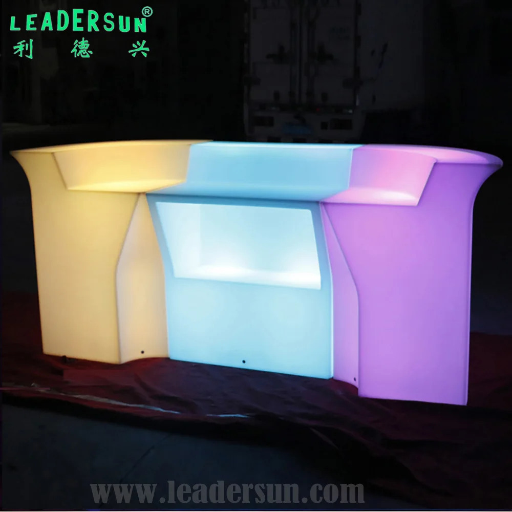 
Morden waterproof RGBW 16 color changing portable light up LED furniture bar counter for Bar KTV party wedding 