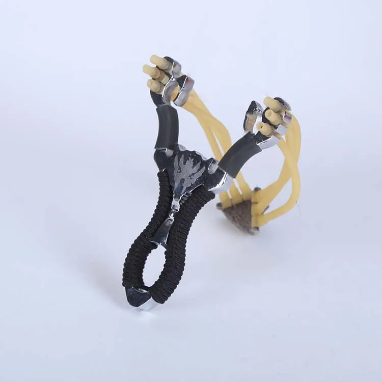 

Popular Powerful Slingshot Aluminium Alloy Catapult Outdoor Hunting Slingshots Tool, As picture