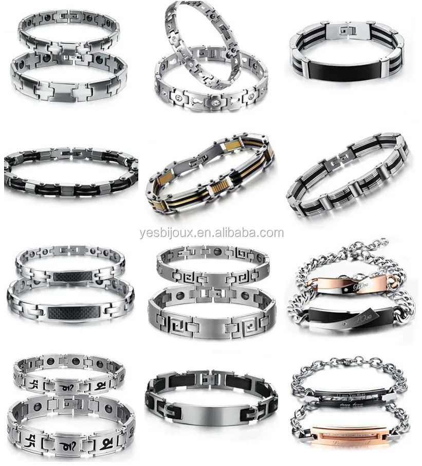 Male Boy Stainless Steel Bracelet Man Acero Inoxidable Joyeria - Buy ...