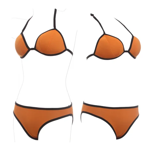 neoprene triangle bikini