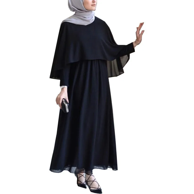 

2019 New design fashion custom dubai abaya wholesale fashion muslim abaya, Black,nude