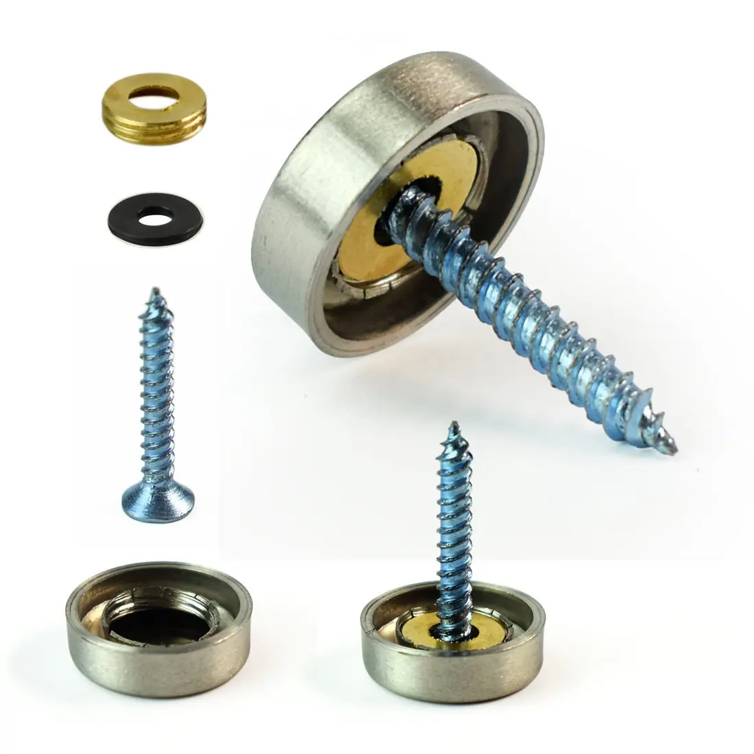 Mirror Screws Cap Fasteners Screw Cap Covers Decorative Screw Caps