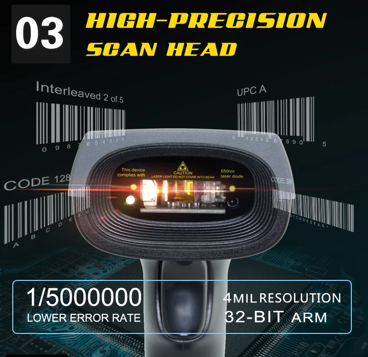 Foshan Xincode 1d Laser Recognize Keyboard Language Barcode Scanners