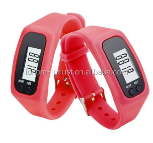 

High quality Walking Run Distance Calorie Step Counter Sport Bracelet Pedometer With Waterproof, Colourful