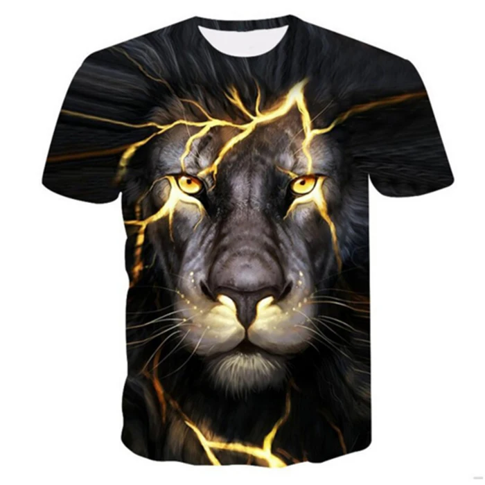 

3D Print Animal Cool Funny T-Shirt Men's Short Sleeve Summer Top T-Shirt
