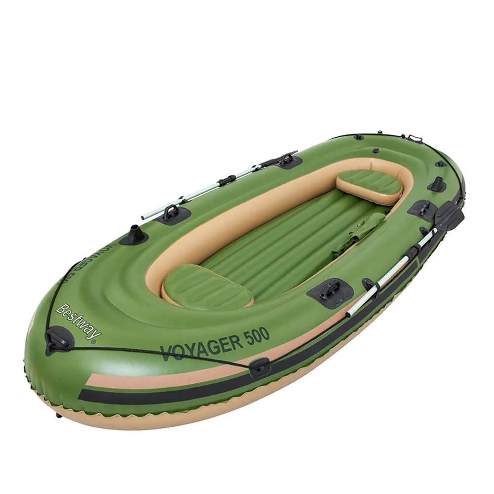 

Bestway hydro force voyager 500 raft boat 137" x 56" chinese factory price rafting inflatable 3 person rafts, As picture