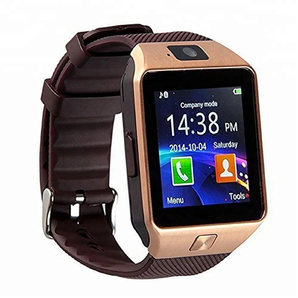 

Hot Sale DZ09 smart watch 2018 with camera men's wrist watch with battery for Android IOS