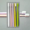 Bright plastic adults single pure color handle daily chemical toothbrush