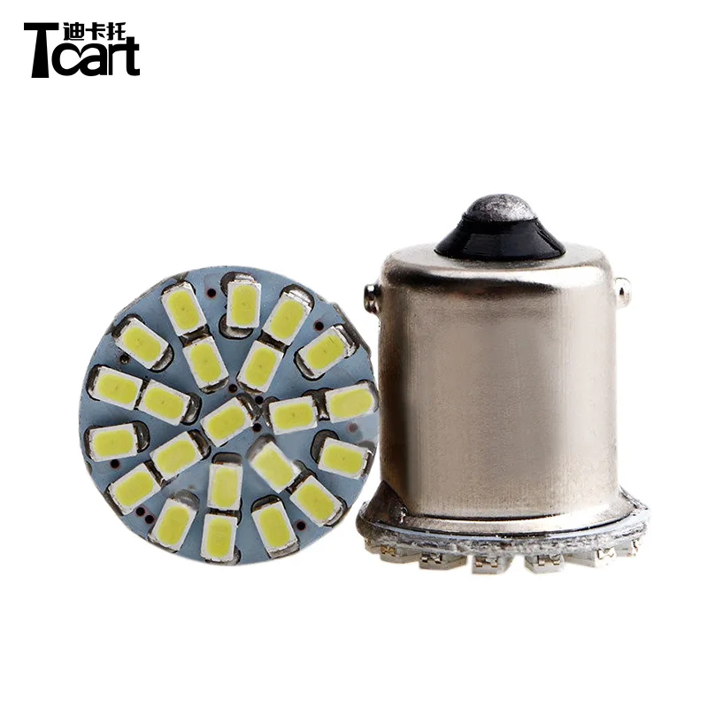 Tcart White Reversing Yellow Turning Light Red Brake Lamp 2W 1206 Chip 22 SMD DC 12V 1156 P21W LED