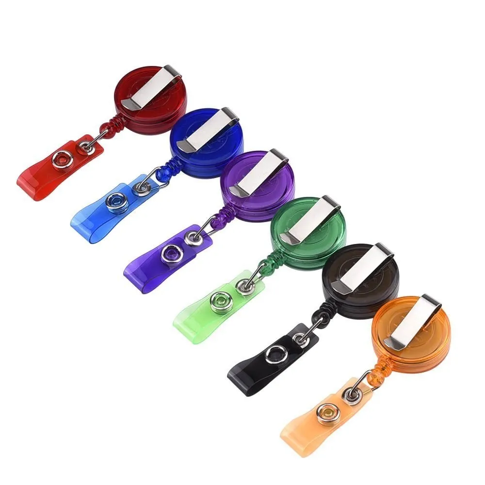 Wholesale Plastic Badge Holder Pull Reel,Retractable String Name Badge