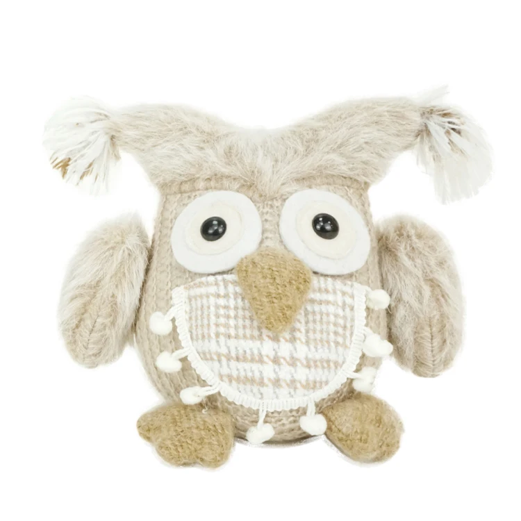 
Custom Owl Shape Sand Bag Door Stopper Plush Owl Decoration Home Stuffed Ornament Door Stops 