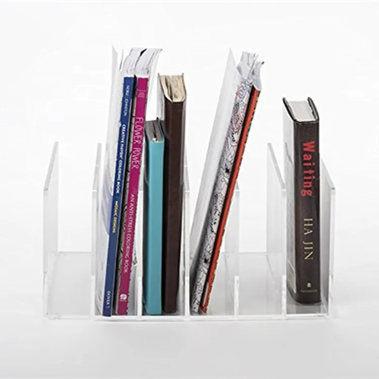 Factory Clear Acrylic Desktop File Sorter Holder Lucite Paper Folder