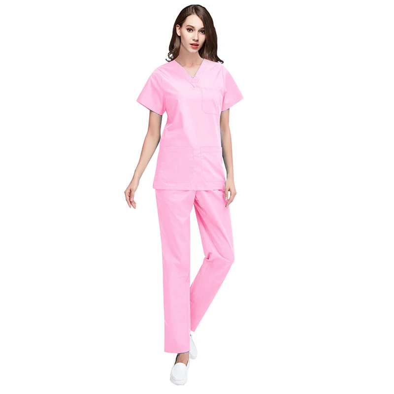
wholesale OEM nurse scrubs uniforms spandex scrubs 