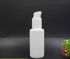 40ml white porcelain Cosmetic pump glass bottle for skincare lotion toner