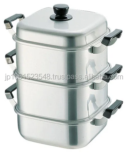 
Gas stove only and High quality aluminum steamer with Omnipotent made in Japan. 