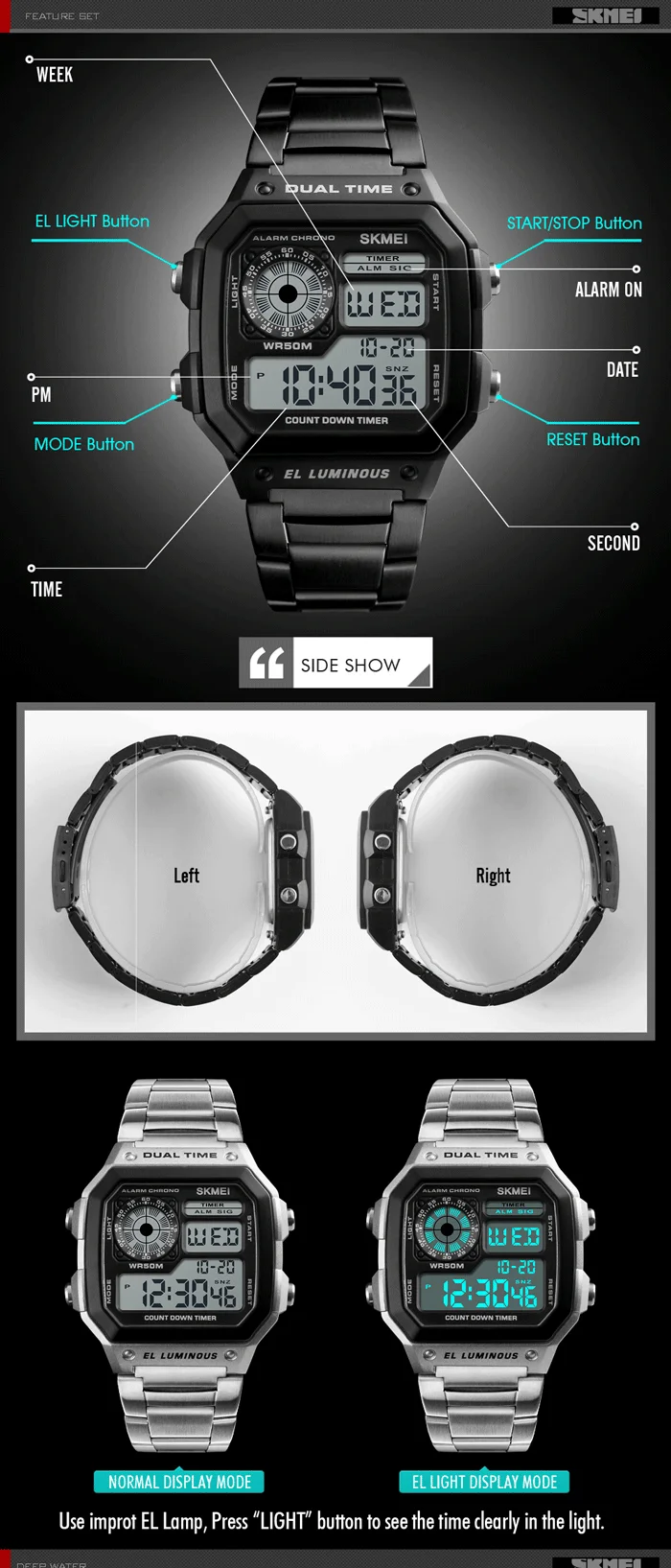 Skmei 1335 Outdoor Mens Sport Watches Digital - Durable & Stylish