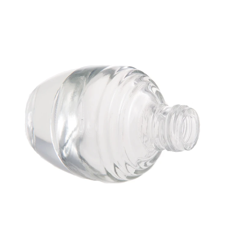 
China Manufacturers Black Cap Clear Glass 17Ml 18Ml Refillable Empty Nail Polish Bottle Brush 
