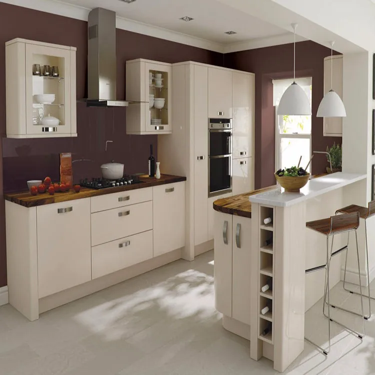 L Shape Mdf Lacquer Kitchen Cabinet With Counter-tops - Buy Kitchen Cabinets With Counter-tops ...