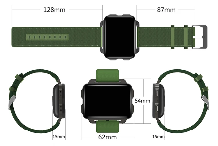 2.2 inch full color big screen smartwatch DM99 smart android wifi 3g ...