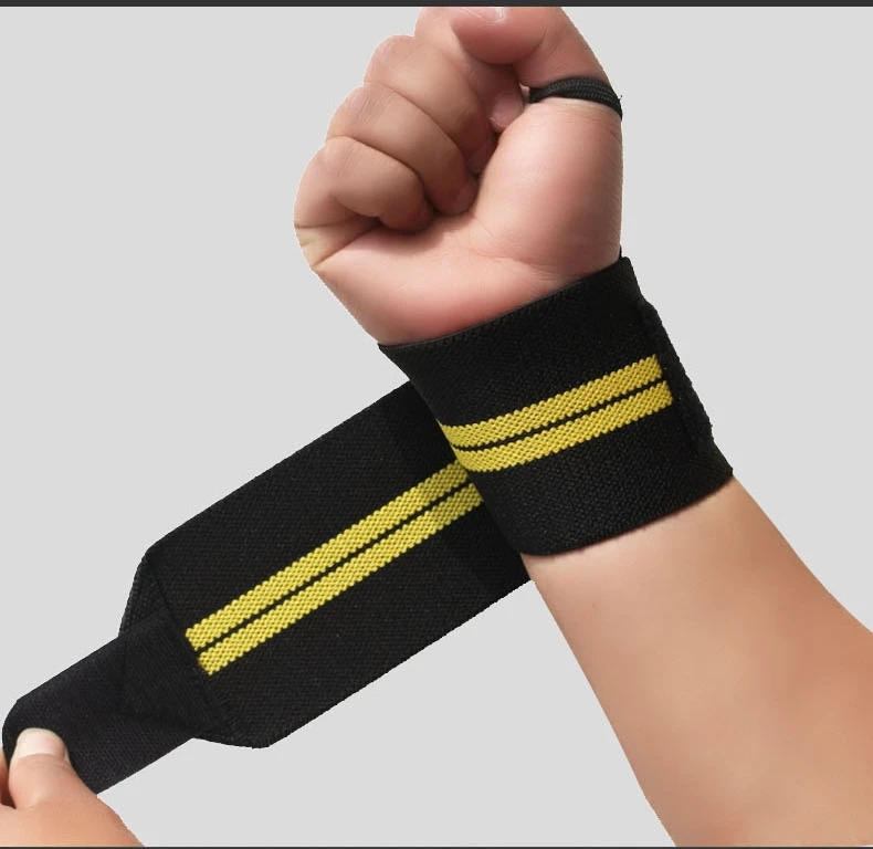 

Padded Wrist Wraps Weight Lifting Training Gym Straps Support Grip Gloves, Black w/red;black w/ yellow;etc.