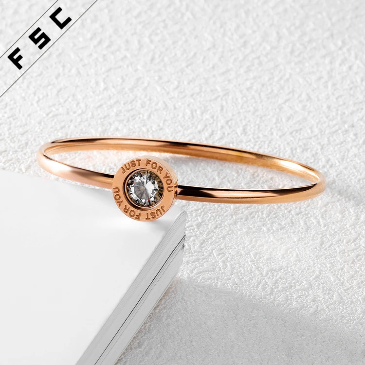 
Latest Designs Dubai Gold Plated Jewelry Bangles, Fashion Stainless Steel Bracelet for Girls 