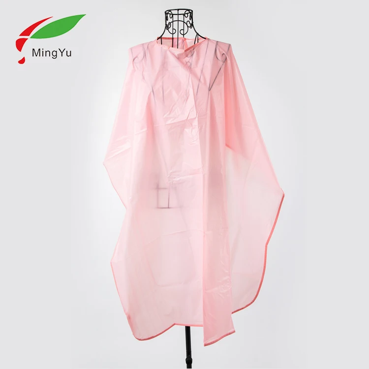 
Professional Manufacturer Pe / Peva Disposable Hair Cutting Capes pattern 