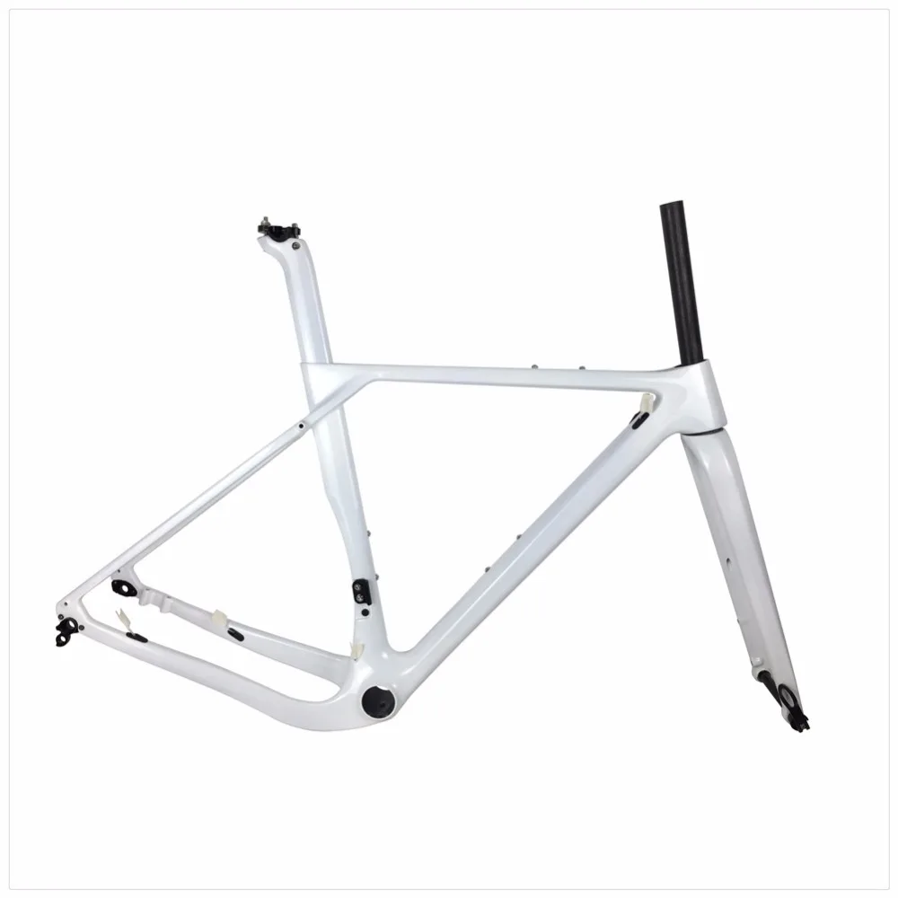 

Smileteam 2018 Light Carbon Newest Hot 700c *40C Tire Gravel bike carbon frame BB386 Bicycle Gravel Frameset