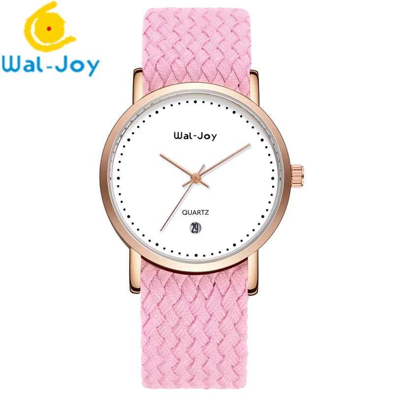 

WJ9007 Nylon Strap Wal-Joy Brand Hot Sale Strap Can Move Fashion Woman Watches, Grey, green, beige, red, pink, dark blue