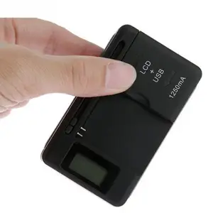 Universal Mobile Battery Charger USB Port LCD Screen