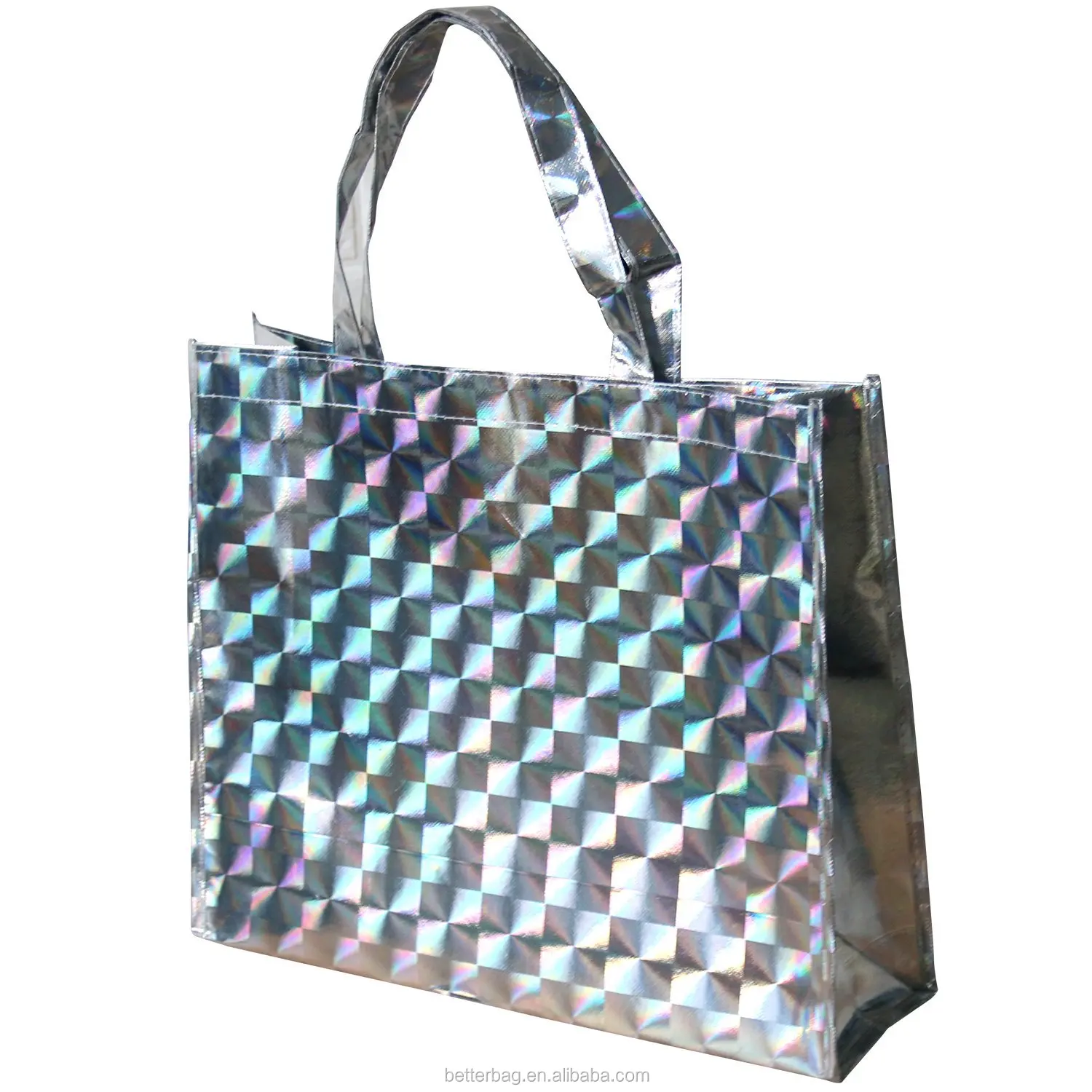 Download Bling Glossy Non-woven Laser Shopping Bag Gift Bags ...