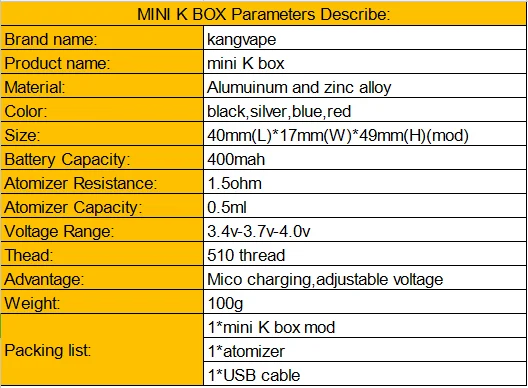 mini k box