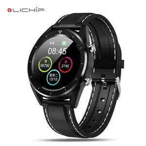 LICHIP L282  2019 full touch round screen smart watch wrist band wristband bracelet dt28 dt58 smartwatch mobile phone with ECG