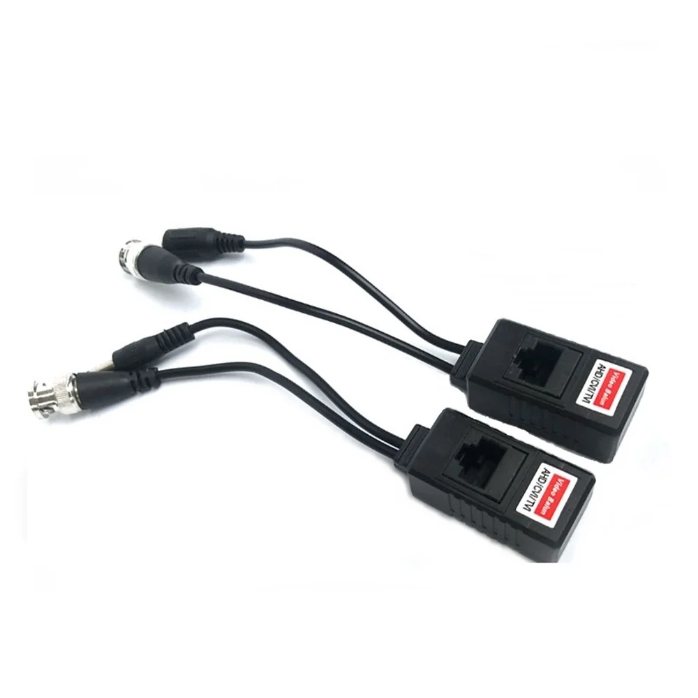 
1ch Passive 720p/1080p CVI TVI AHD HD BNC TO RJ45 Converter CCTV Video Balun with Power 