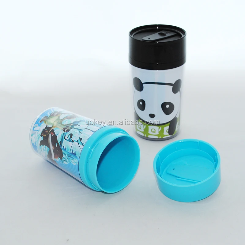 Custom Plastic Coffee Travel Mug With Photo Insert Wholesale Children Plastic Character Mugs Travel Mug Tumbler Cup Buy Plastic Mug With Photo Insert Childrens Plastic Character Mugs Travel Mug Tumbler Cup Product On Alibaba Com