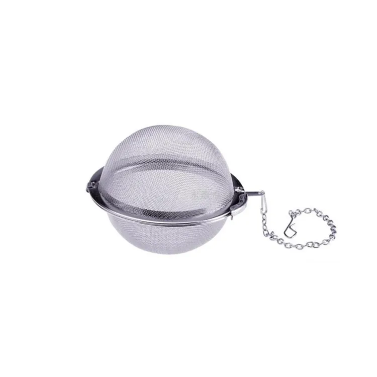 

Food grade 2 inch stainless steel wire mesh loose tea ball filter infuser, Silvery