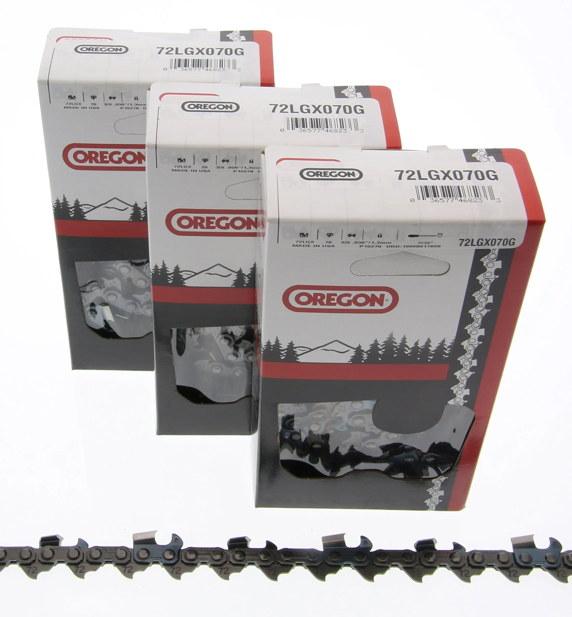 6-Pack Replacement 20 Full Chisel Saw Chain for Echo, Homelite, McCulloch,