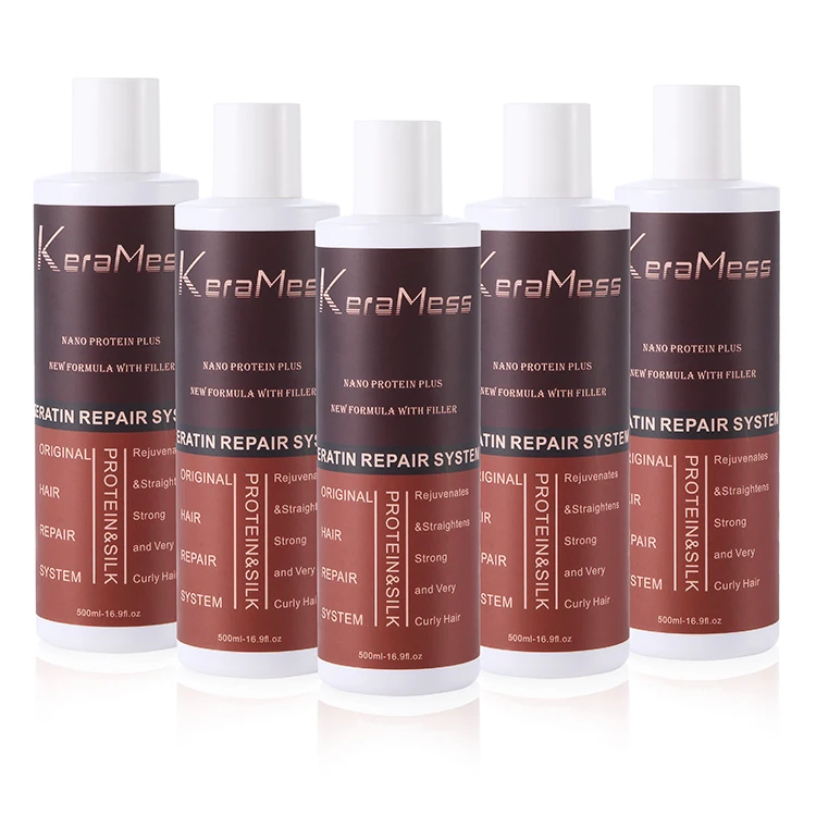 

Professional Salon Smoothing Treatment Organic Brazilian Keratin treatment straightening for frizzy damaged hair