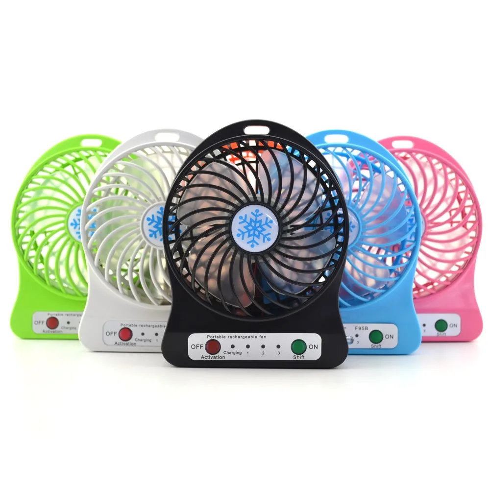 2019 hot-sale box fan wholesale portable rechargeable battery USB mini electric handy fan