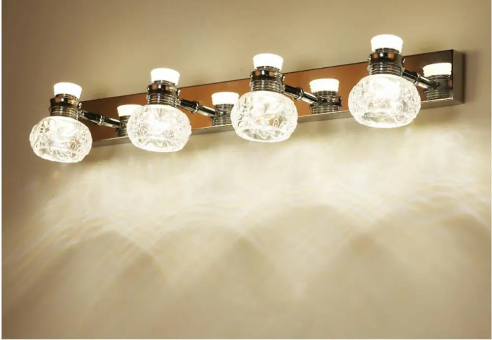 Simple Modern Mirror Lights Waterproof Toilet Washing Table Bathroom LED Light,a,Natural light
