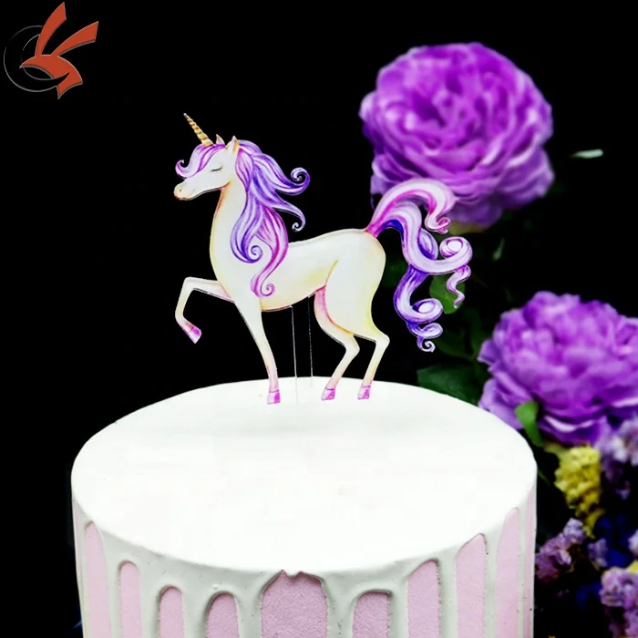 hot sale unicorn acrylic cake topper.jpg